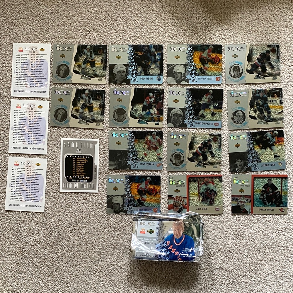 Vintage 1997 McDonald’s Ice Upper Deck Hockey Cards